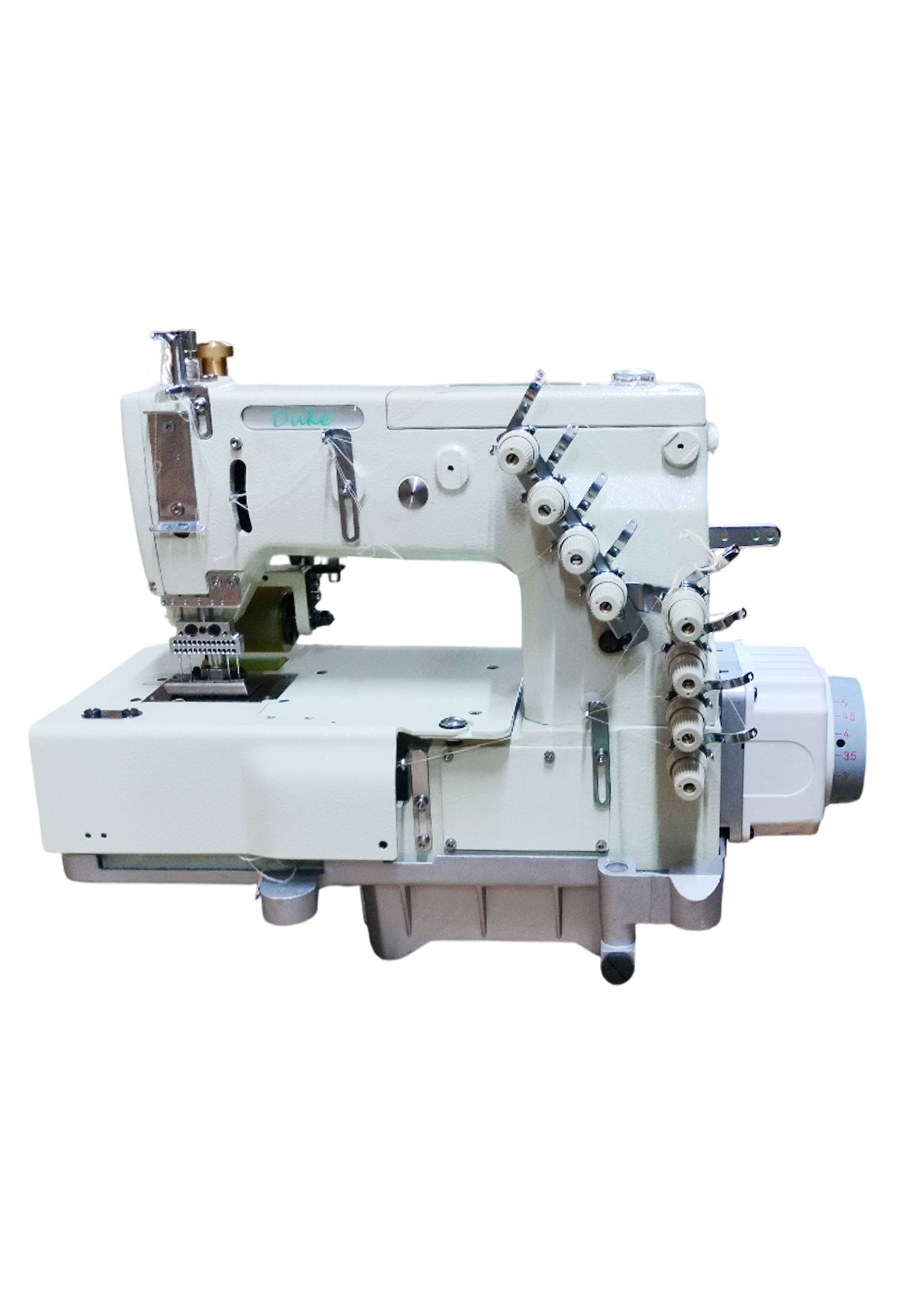 Flatbed Multi-Functional 11-Needle Sewing Machine with Puller for Shirt Fronting