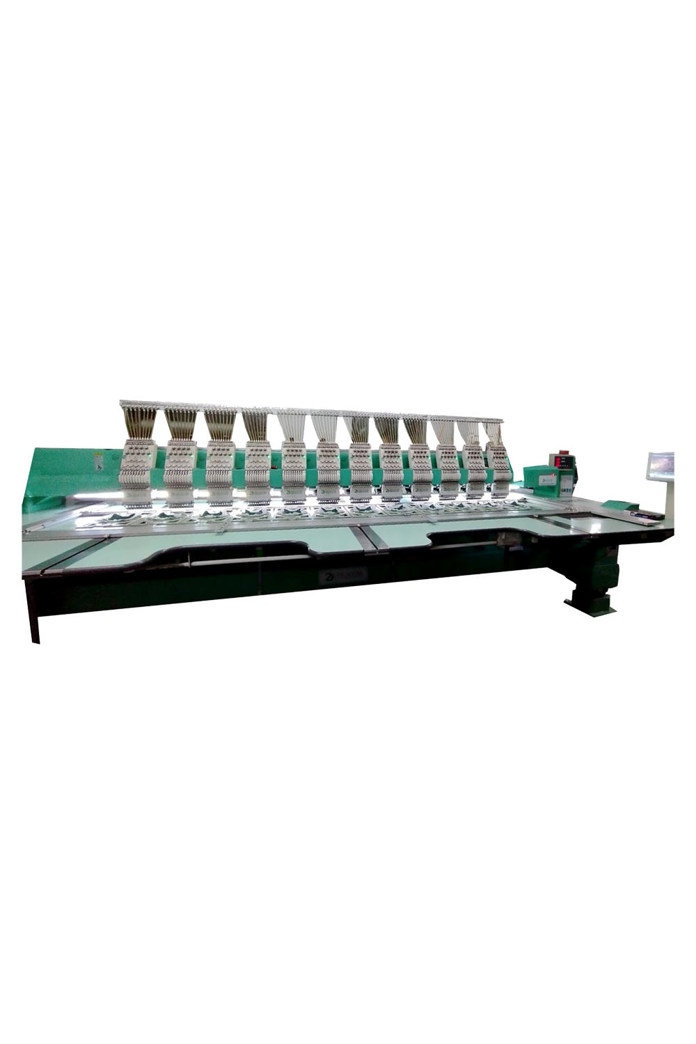 12-Head, 9-Color High-Speed Multi-Head Embroidery Machine