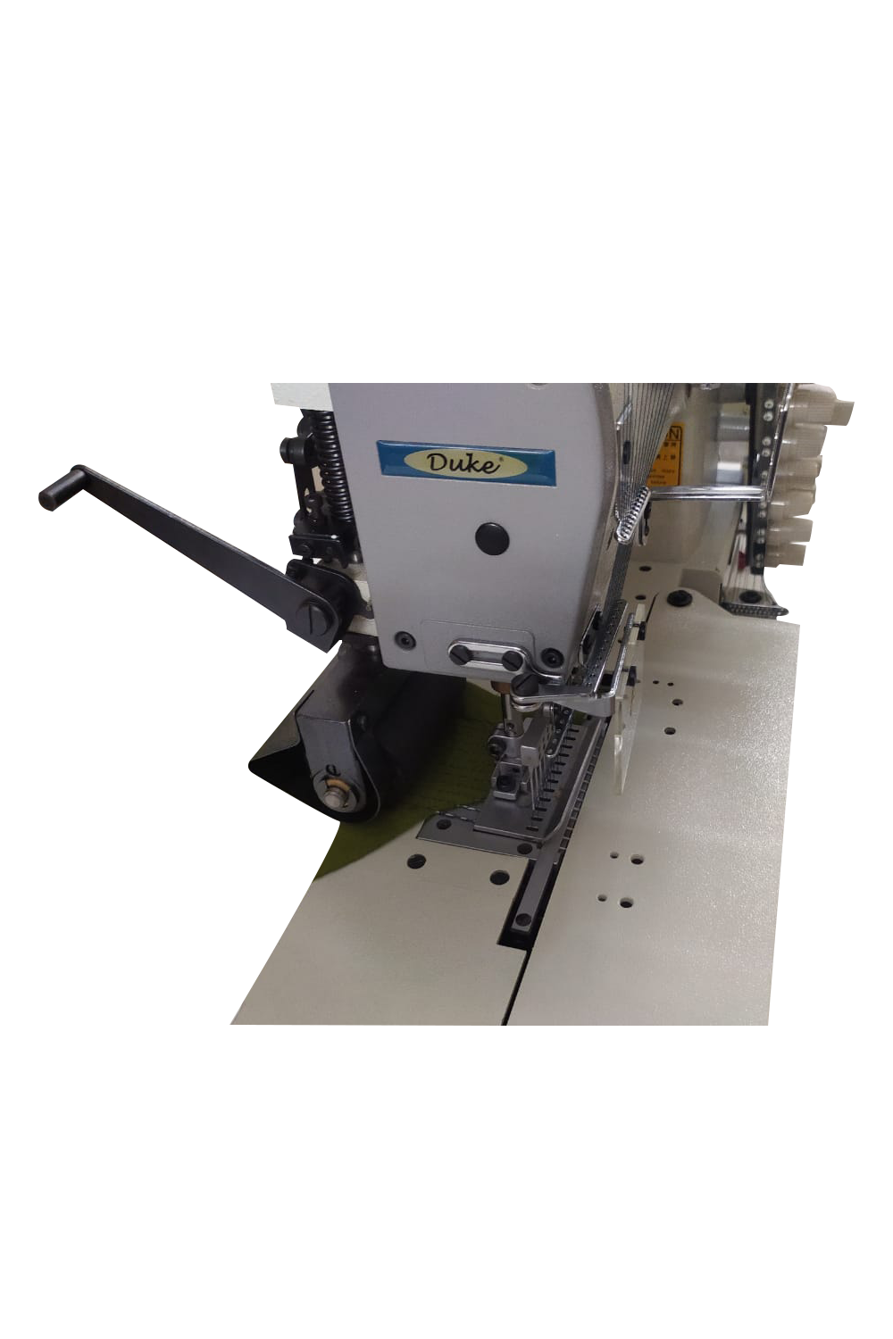 Duke 12-Needle Flatbed Chain Stitch Machine with Metering Device (1/4") - Hari Chand Anand & Co.