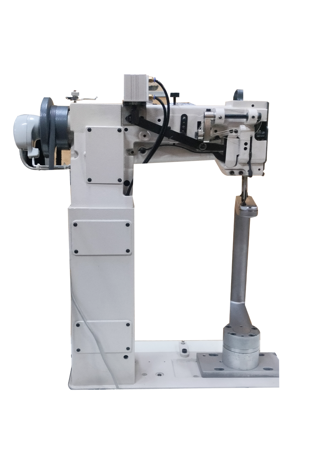 Compound Feed Lockstitch Sewing Machine with Pneumatic Foot Lifter & Bartacking - Hari Chand Anand & Co.