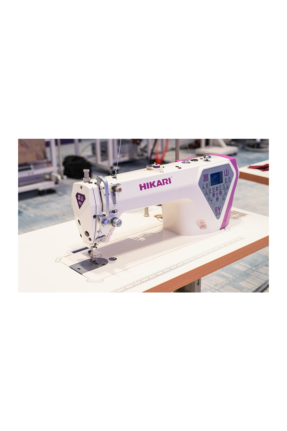 Hikari H9V-II intelligent lockstitch sewing machine - Front View