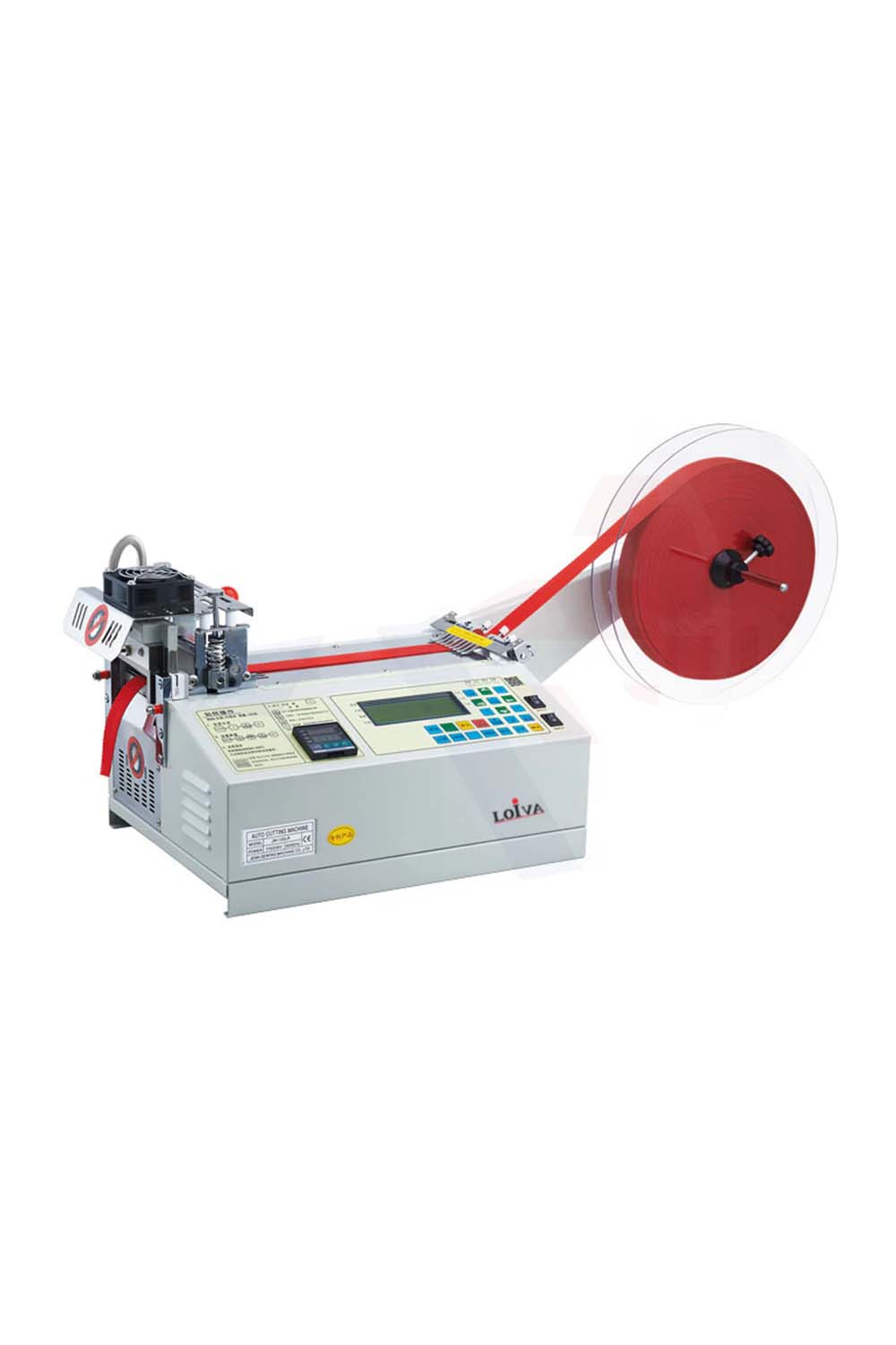 Loiva LA50XH Automatic Tape Cutting Machine with Hot and Cold Knife – Front View