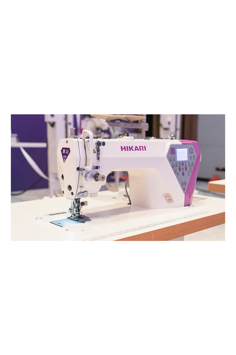 Advanced lockstitch machine with edge cutter by Hikari