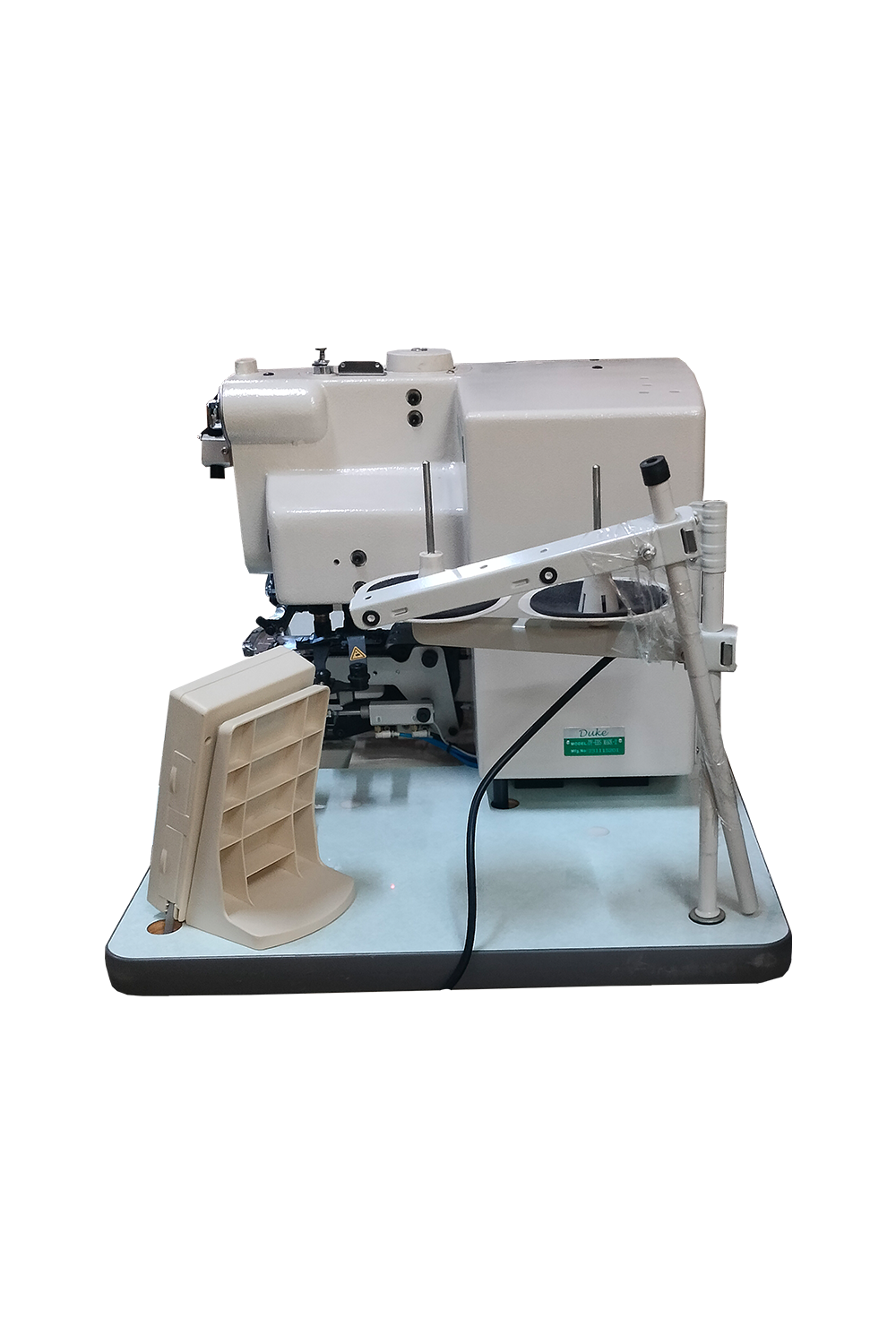 This single machine can also sew flat buttons, Shank buttons, marble buttons and stay buttons (counter buttons) - Hari Chand Anand & Co.