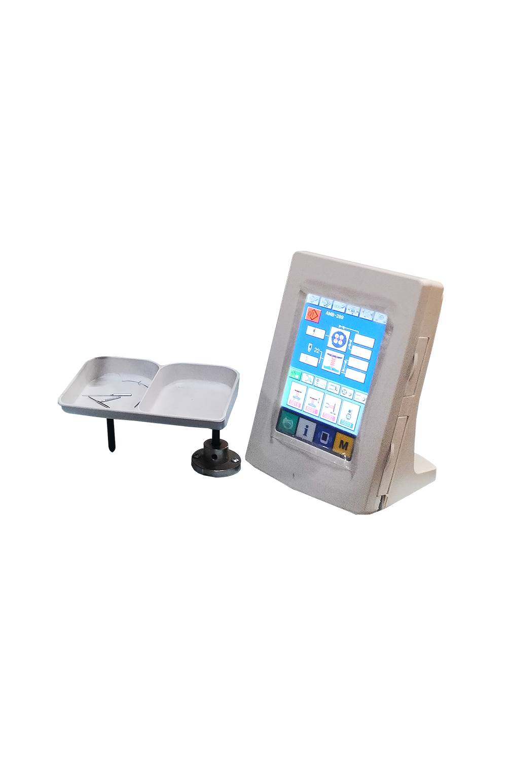 This single machine can also sew flat buttons, Shank buttons, marble buttons and stay buttons (counter buttons) - Hari Chand Anand & Co.