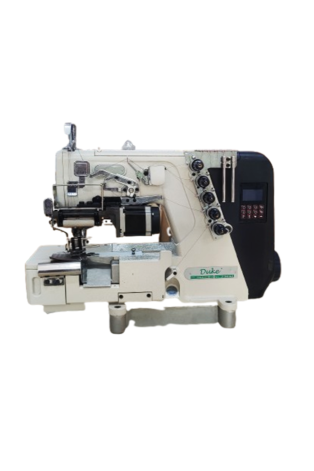 3-Needle Flatbed Coverstitch Machine with Fabric Trimmer & Elastic Attachment for Women and Kids Innerwear