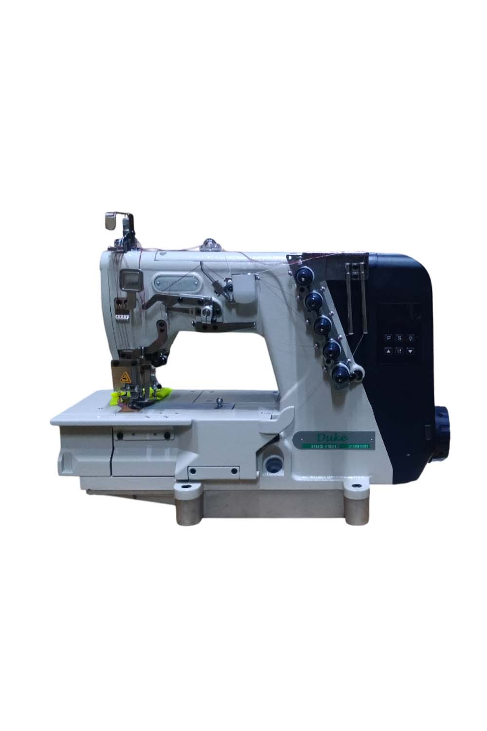 3 Needle, Flatbed, High Speed, Top And Bottom Cover Stitch Machine For Plain Seams