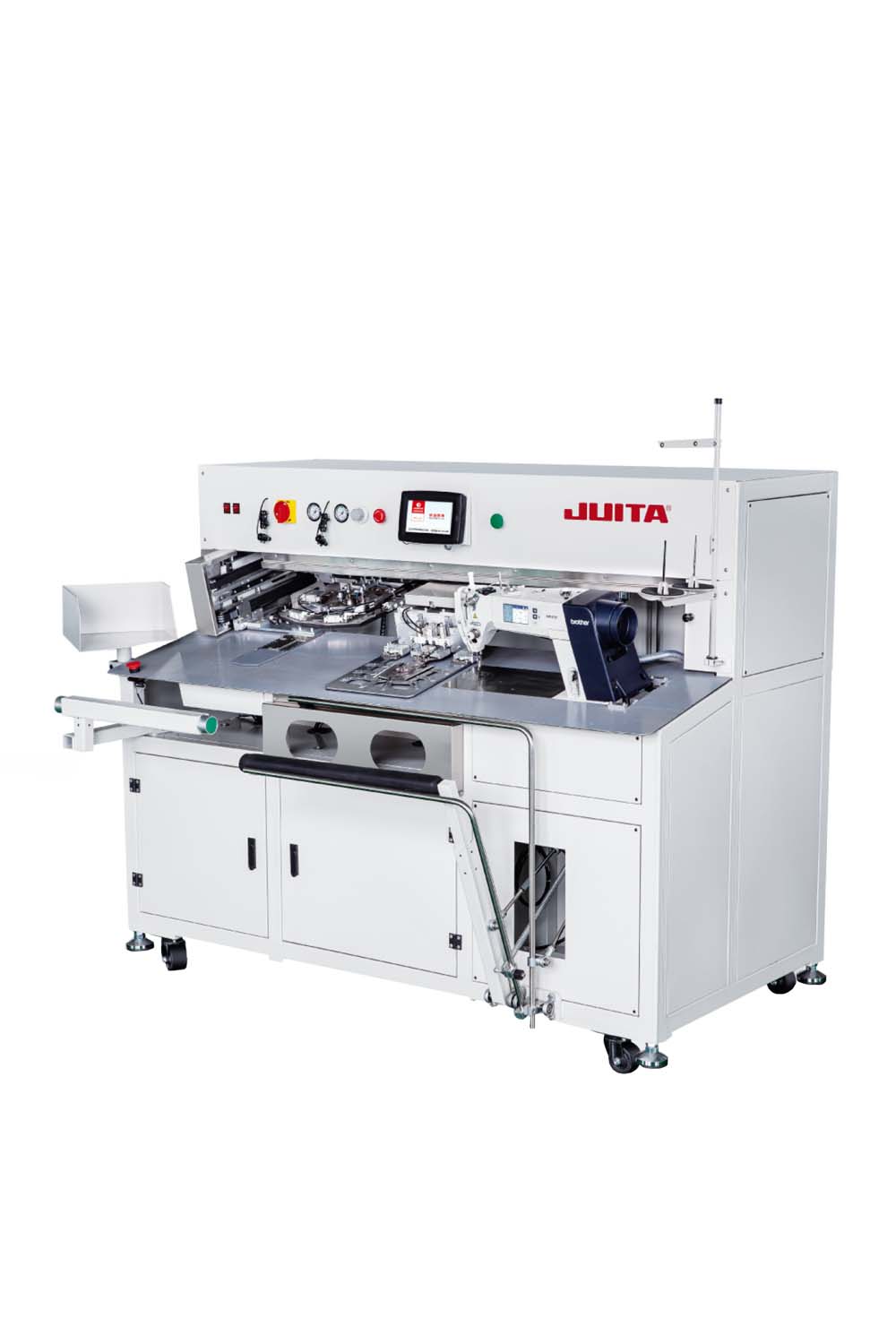 Automatic pocket attaching machine