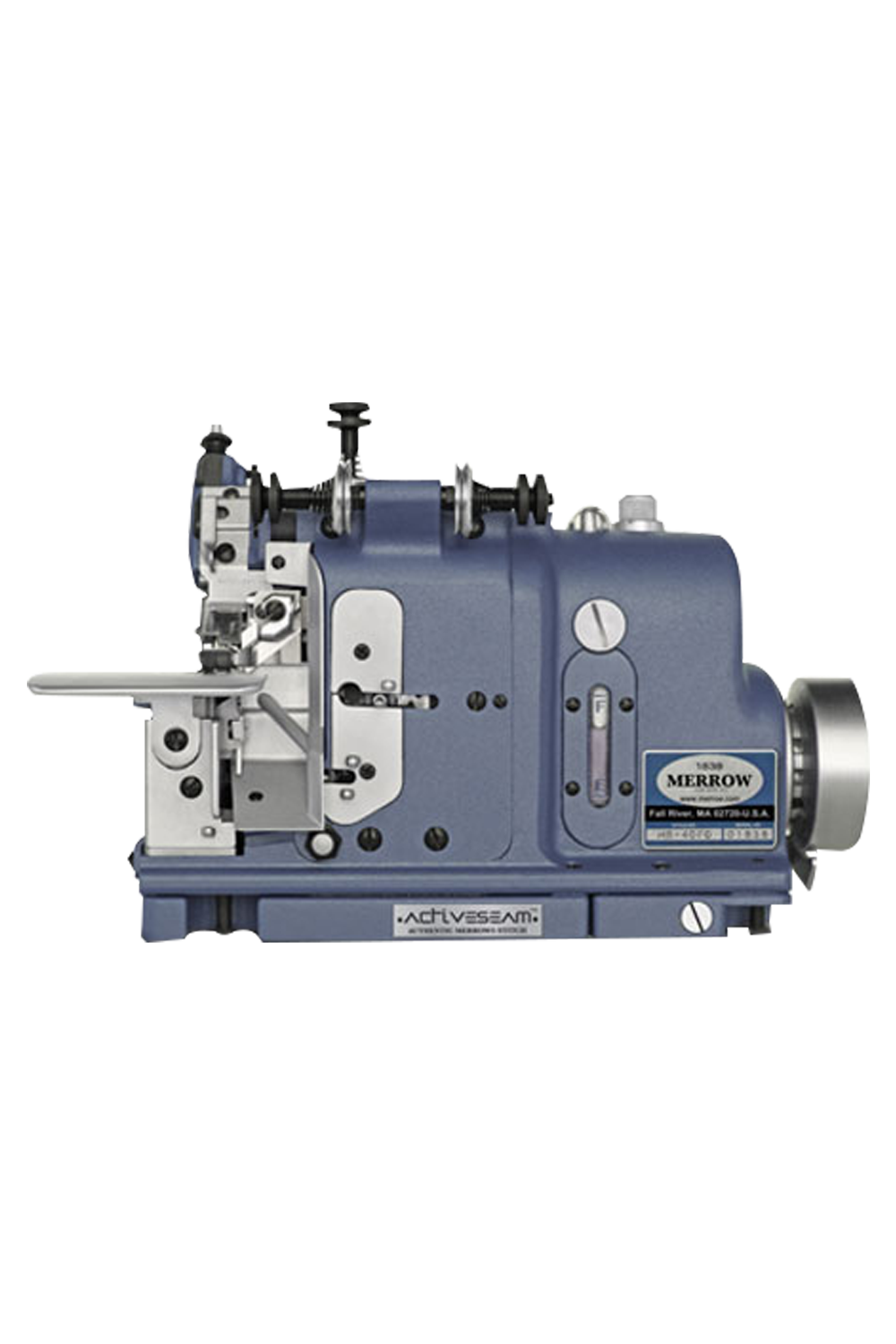 Merrow MB-4DFO 2.0 ActiveSeam™ industrial overlock machine for activewear production - Front View