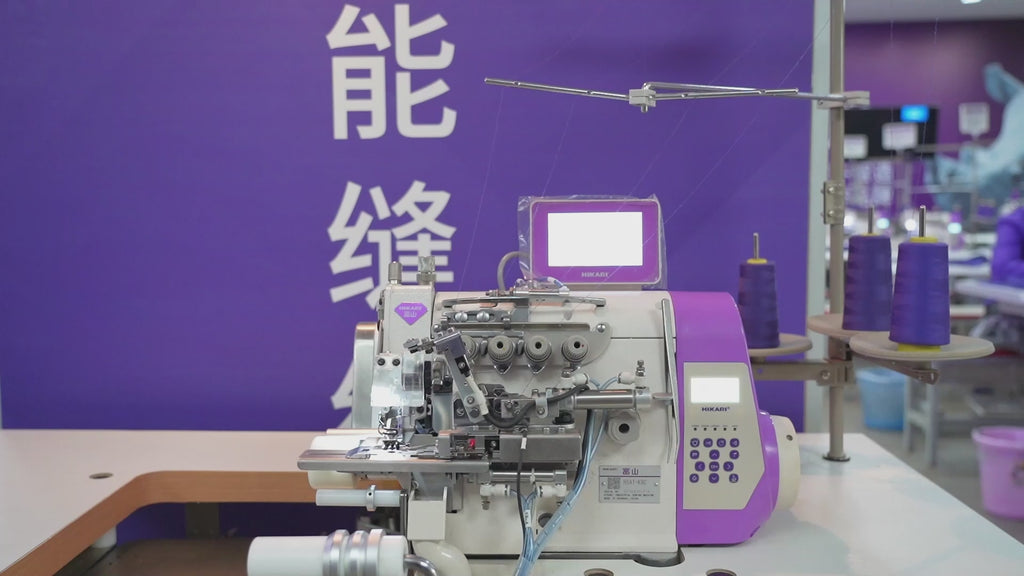 Precision waistband stitching with HSAT-K9D Hikari sewing machine